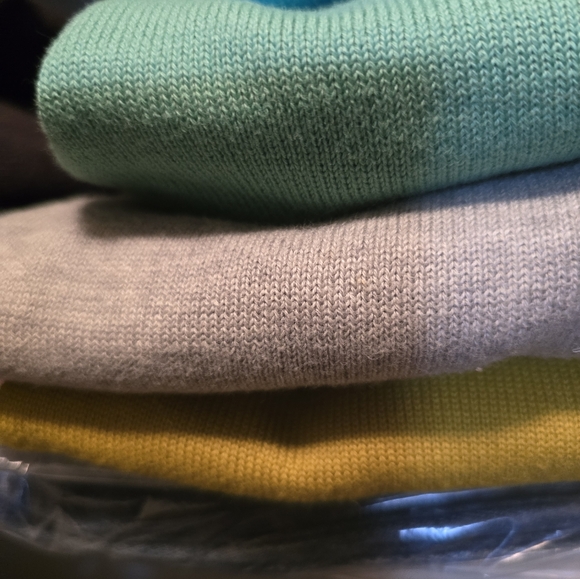 (multi color) 2x short sleeve sweaters, Land's End - Picture 4 of 4